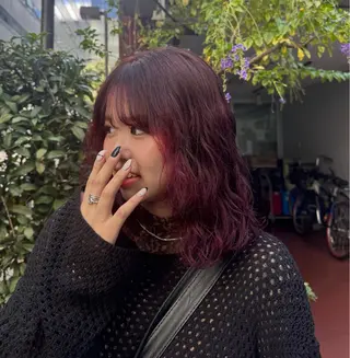 ミディアム カラー モデル募集中/西梅田 naruka🍏のヘアスタイル