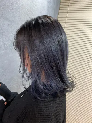 ロング カラー ヘアアレンジ メンズ ネイル マツエク・マツパ 透明感カラー🤎 ゆりのヘアスタイル
