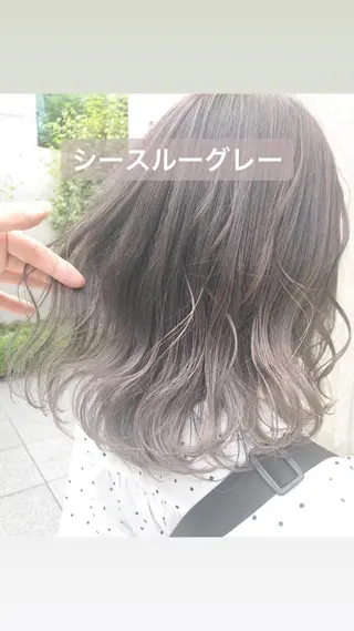 ミディアム カラー 店長 小池アキトのヘアスタイル