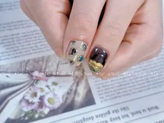 ミディアム カラー ネイル Le’a NailSalonのネイルデザイン