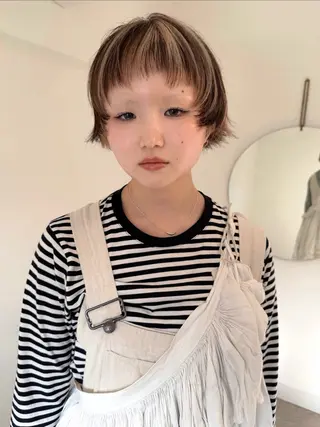 ショート カラー Kaito🐶/ボブ /レイヤー/デザインのヘアスタイル
