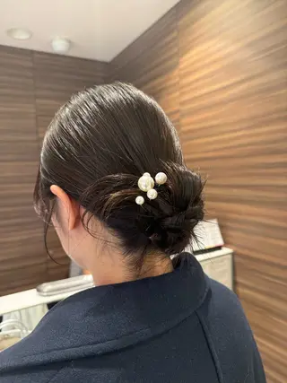 ミディアム ヘアアレンジ 韓国ヘアメイク🎀/ 縮毛矯正✨山本媛香のヘアスタイル