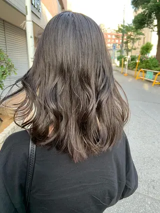 ミディアム カラー ヘアアレンジ 韓国hair🦋 Nanaのヘアスタイル