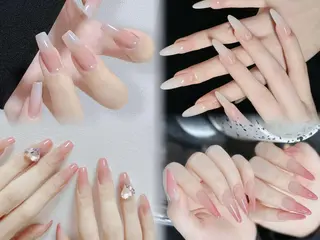 ネイル ロングネイル長さ出し 専門Spade Qのネイルデザイン