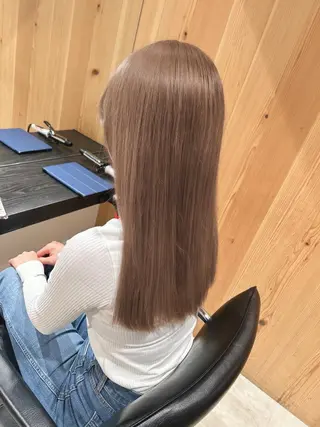 ロング カラー スキバサミを使わない カット🌼唯🌼のヘアスタイル