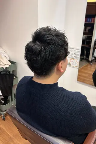 ショート パーマ ヘアアレンジ メンズ 原田 歩実のヘアスタイル