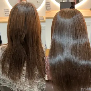 ロング カラー ヘアアレンジ キッズ 横浜関内髪質改善 re:Magoのヘアスタイル