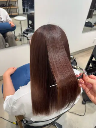 セミロング カラー 堀越 美羽のヘアスタイル