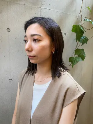 ミディアム 大人可愛い♡コテ巻き パーマ🌼杉田 萌恵のヘアスタイル