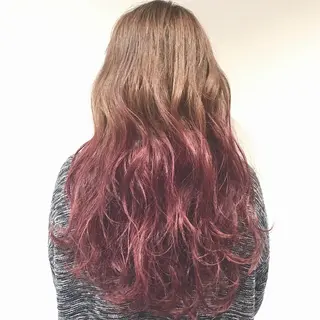 ロング カラー ヘアアレンジ Zina渋谷エリア マネージャShionのヘアスタイル