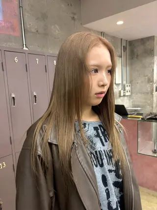 ロング カラー 宮崎 わか菜/透明感カラーのヘアスタイル