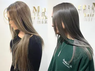 ロング カラー ヘアアレンジ キッズ 横浜関内髪質改善 re:Magoのヘアスタイル