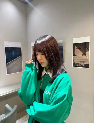 セミロング カラー 🌀ルカ ショート 🌀のヘアスタイル