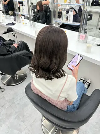 ミディアム カラー 🫧韓国風透明感 ヘア🫧towaのヘアスタイル
