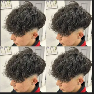 ショート 🔥メンズパーマ 特化 渡辺一翔のヘアスタイル