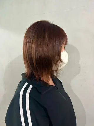 ミディアム カラー #tag  田島 純奈のヘアスタイル