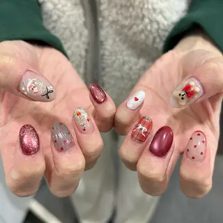 ネイル パラあり！フィルイン 美フォルムのネイルデザイン