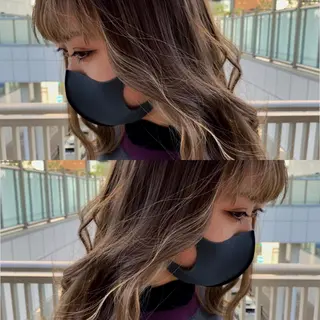 ロング カラー ヘアアレンジ 美容室sand 横浜のヘアスタイル
