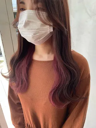 ロング カラー 【店長】インナー指名 No.1戸塚優思のヘアスタイル