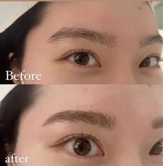 アイブロウ 暖色カラー 奥村陽花のヘアスタイル