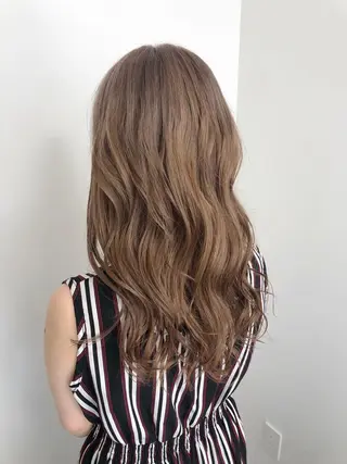 セミロング カラー ☕️ベージュカラー 内藤光哉☕️のヘアスタイル