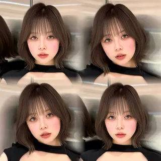 ミディアム カラー ヘアアレンジ 韓国ヘア/ロー レイヤー/Rumiのヘアスタイル