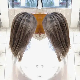 セミロング ashida yuukiのヘアスタイル