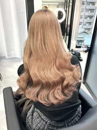 ロング カラー 髪質改善/堀江 ケアカラーtoshiのヘアスタイル
