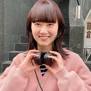 ミディアム カラー 🍊暖色×顔周り 🍊cocoroのヘアスタイル