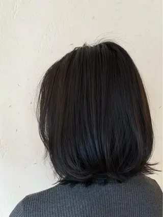 ミディアム 近鉄奈良 カラー　うのさくらのヘアスタイル