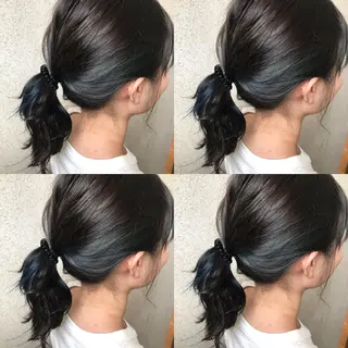 ミディアム カラー 小栗 麻衣のヘアスタイル