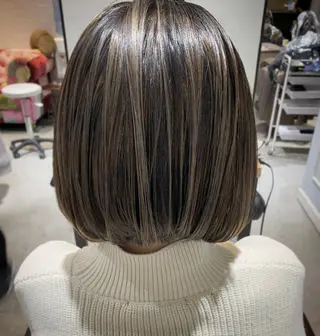 セミロング カラー ヘアアレンジ 💛髪質改善/透明感 カラー🧡reikaのヘアスタイル
