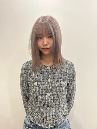 ミディアム hair&eye🎀 /momoKaのヘアスタイル