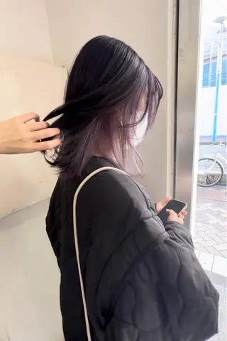 ミディアム カラー パーマ ヘアアレンジ メンズ キッズ ネイル マツエク・マツパ アイブロウ 🦕ウルフカット 🦕ａｋｉｈｏのヘアスタイル