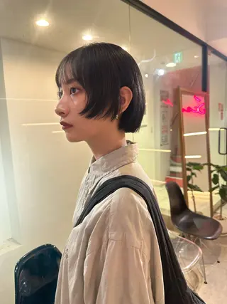 ショート 美髪・シールエクステ ホソタニリョウコのヘアスタイル