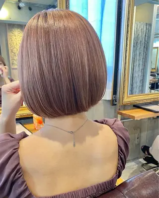 ショート カラー 似合わせカラーパーマ 🌿kitin米川のヘアスタイル