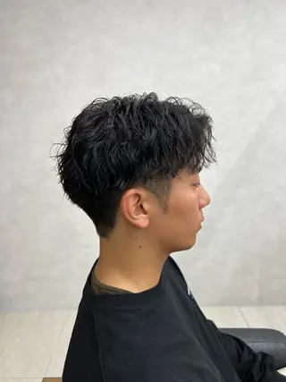 ショート パーマ メンズ 🏅メンズ特化 ヤマクラ タイキのヘアスタイル