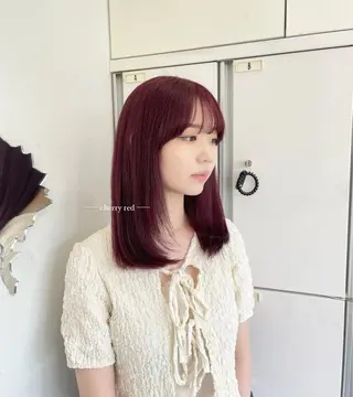 ミディアム カラー nanaka :のヘアスタイル
