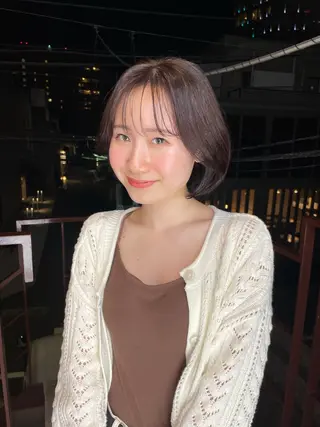 ショート カラー 🌝ぷる艶ハイトーン 柔らかヘア🍅まあやのヘアスタイル