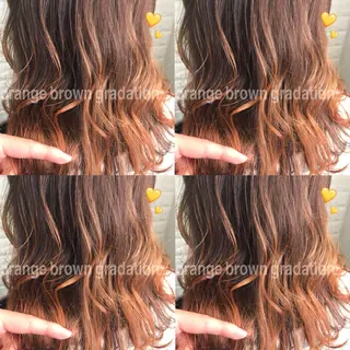 セミロング カラー 烏丸韓国ヘア🇰🇷 ayaka🎀のヘアスタイル