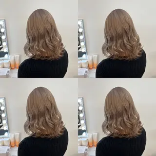 ミディアム カラー ✨縮毛矯正✖︎顔周り レイヤー✨ナカムラのヘアスタイル