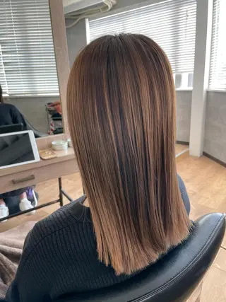 セミロング 【髪質改善の専門店】 🫧鷹司郎のヘアスタイル