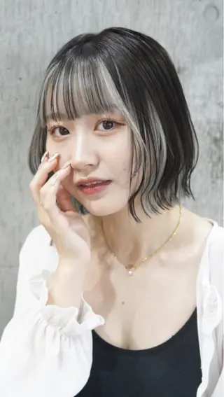 ミディアム 🔥コテ巻き風 ボブパーマ🔥のヘアスタイル