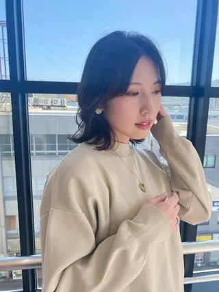 ミディアム 髪質改善 阿部のヘアスタイル