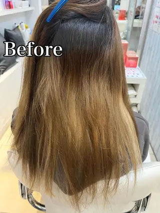 ロング パーマ 【髪質改善】 美髪/久岡徹也のヘアスタイル