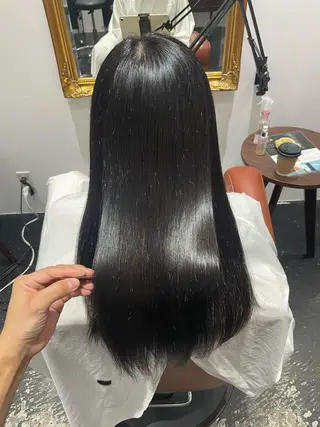 セミロング カラー 髪質改善/ 梅田中崎町/宮里のヘアスタイル