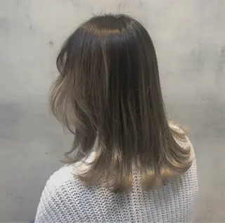 ミディアム カラー かわの ひとしのヘアスタイル
