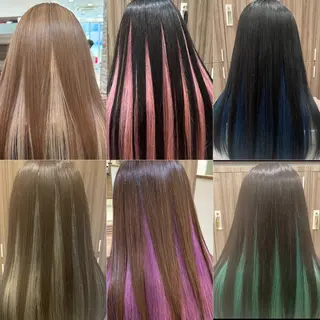 セミロング カラー 【複雑履歴ブリーチ】 中村　玲仁のヘアスタイル