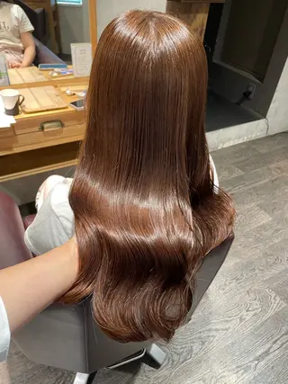 ロング 🦄艶カラー×韓国 NANA💎🐬のヘアスタイル