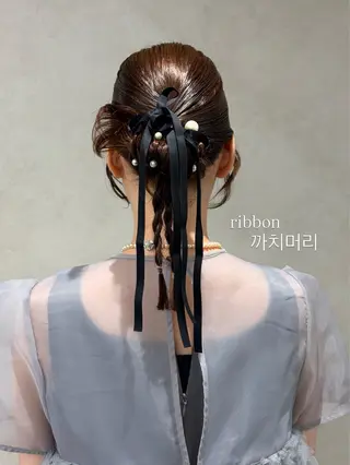 ヘアアレンジ monaヘアアレンジ 🎀/お呼ばれのヘアスタイル